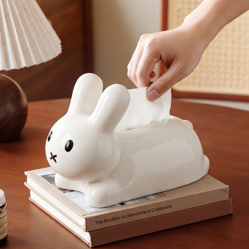 Outdoor Furniture Designer - Anime Miffy Desktop Tissue Box Solid