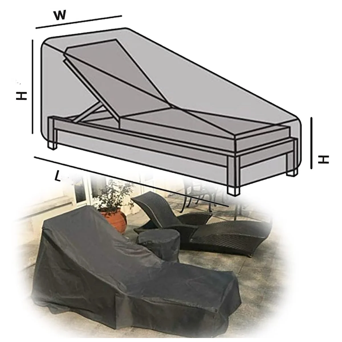 Oxford Fabric Sunlounger Cover - đánh giá và giá Outdoor Furniture Fabric