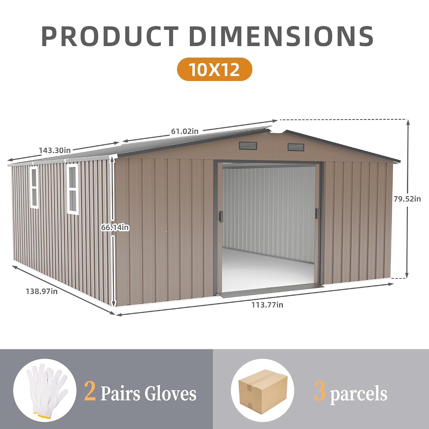 10x12 FT Outdoor Storage Shed, - đánh giá và giá Outdoor Furniture Modern