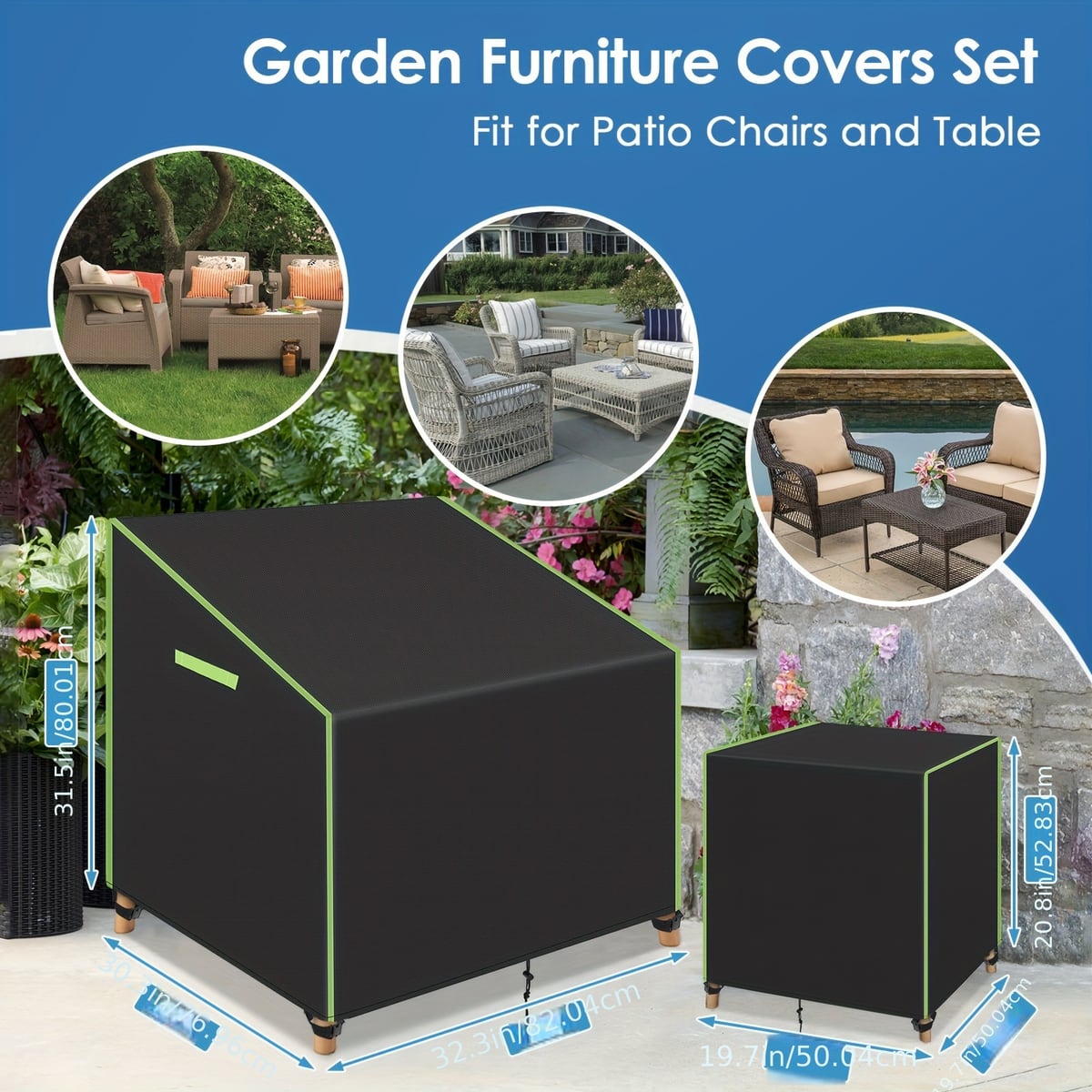 3 Pack Outdoor Patio Chair Cov - đánh giá và giá Outdoor Furniture With Covers