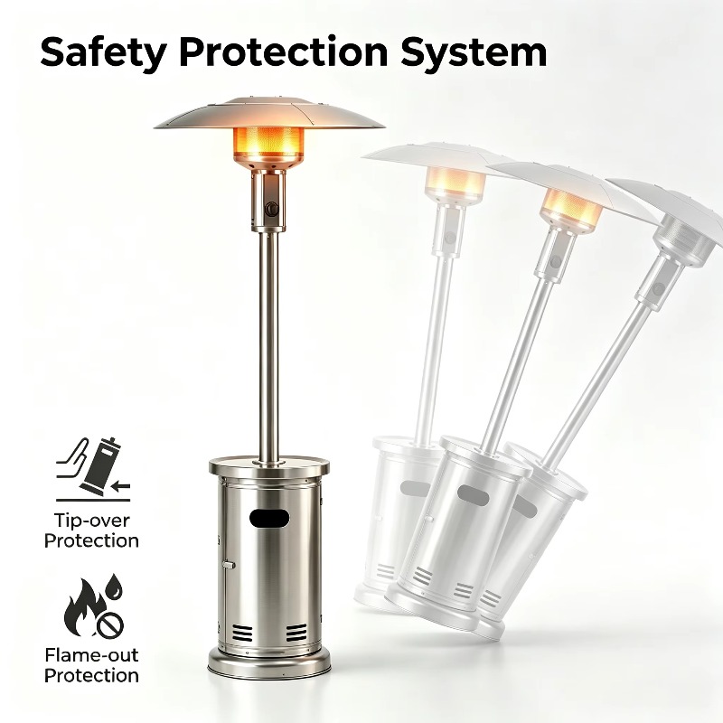 Airo Fast Heating Umbrella Gas - đánh giá và giá Patio Heater Standing