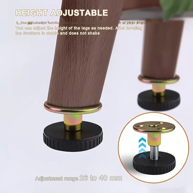 Adjustable Furniture Feet, Ste - đánh giá và giá Outdoor Furniture Leg Protectors