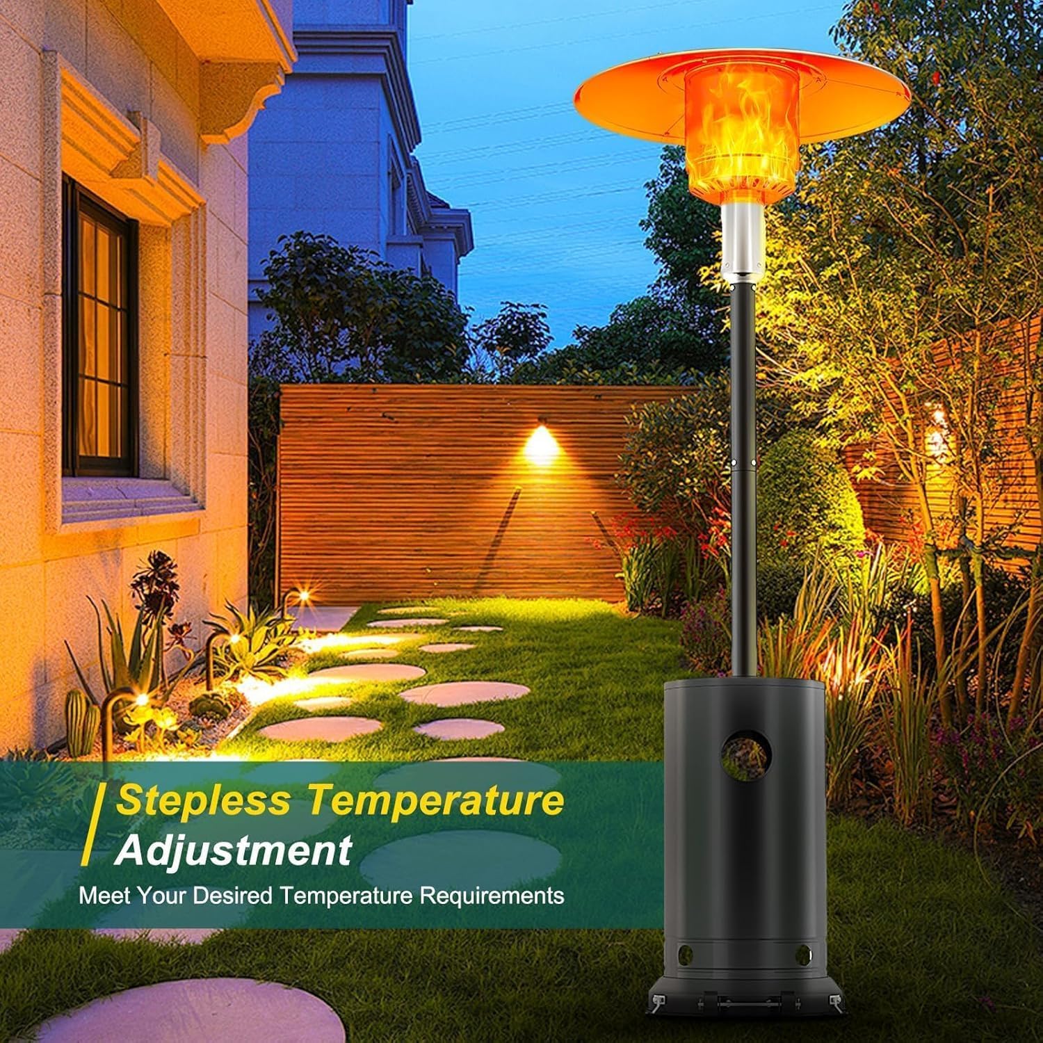 48,000 BTU Outdoor Heat Lamp - - đánh giá và giá Patio Heater Standing