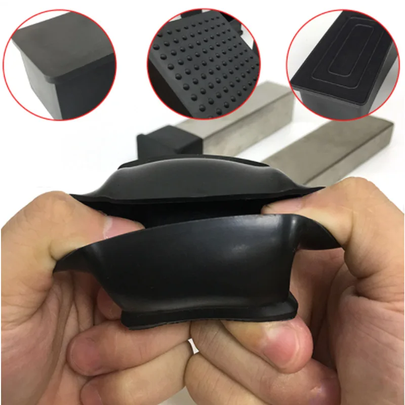 Black Chair Leg Caps Square Re - đánh giá và giá Outdoor Furniture Leg Protectors