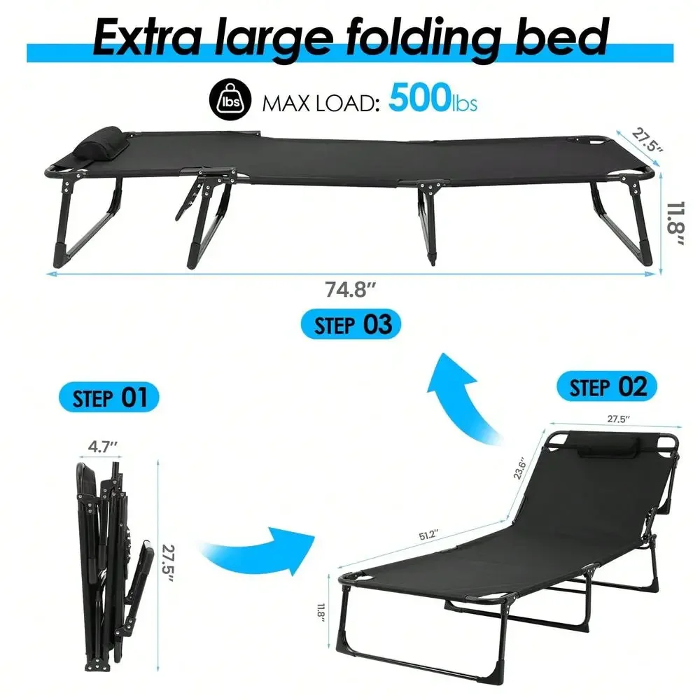 Capacity Extra Wide Folding Ca - đánh giá và giá Camping Cot Foldable