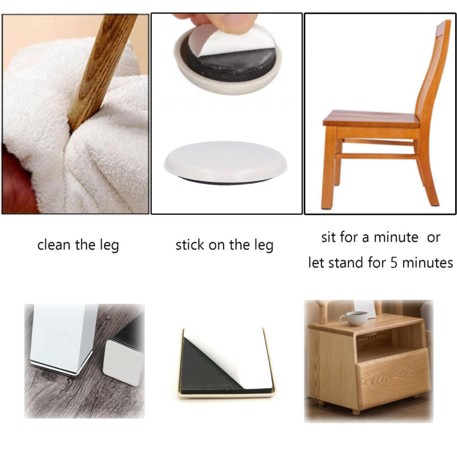 24/16/8/4pcs Self-Adhesive Fur - đánh giá và giá Outdoor Furniture Leg Protectors