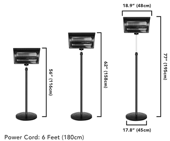2026 Factory Outlet Outdoor 75 - đánh giá và giá Patio Heater Standing