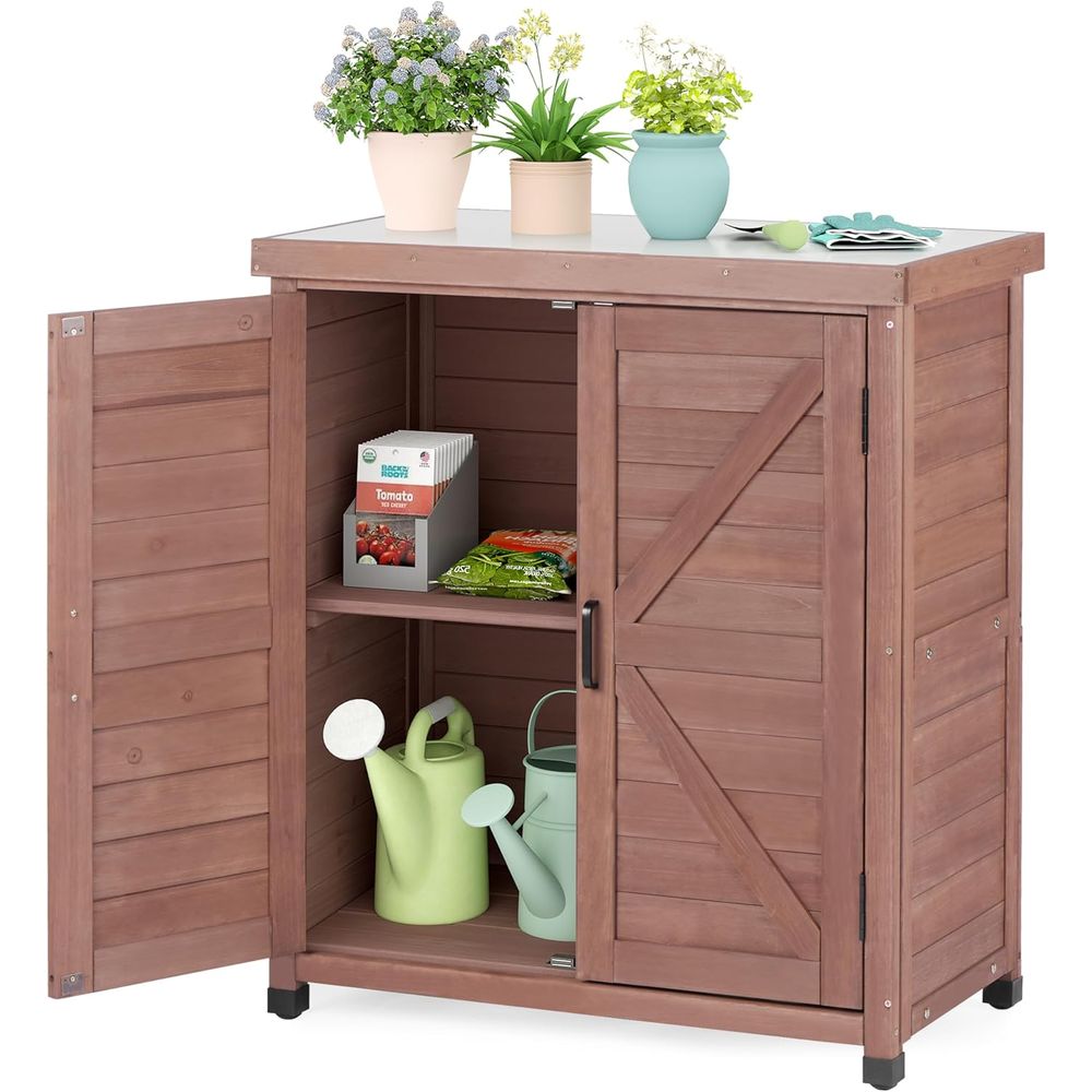 Outdoor Storage Cabinet & Pott - đánh giá và giá Outdoor Furniture Wood