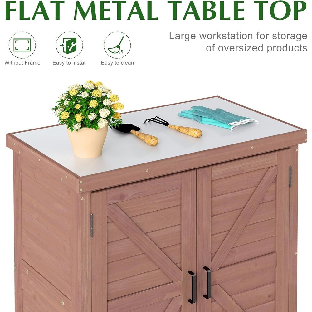 Outdoor Storage Cabinet & Pott - đánh giá và giá Outdoor Furniture Wood