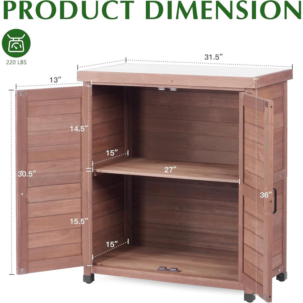 Outdoor Storage Cabinet & Pott - đánh giá và giá Outdoor Furniture Wood
