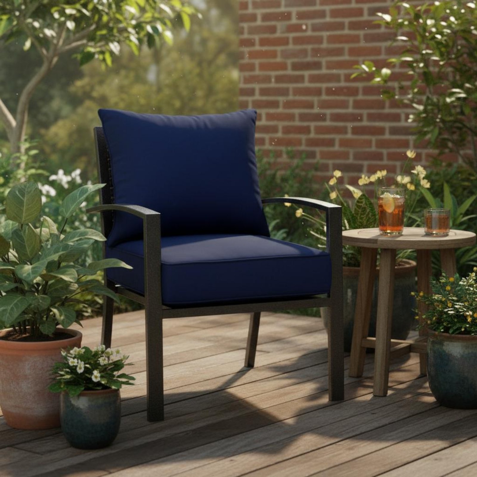 Patio Chair Pad Hidden Closure - đánh giá và giá Outdoor Furniture Fabric